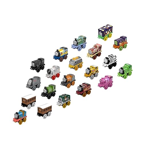 Thomas & Friends Toy Trains MINIS 20 Pack of Miniature Push-Along Engines & Railway Vehicles for Pretend Play Preschool Kids Ages 3+ Years (Amazon Exclusive)