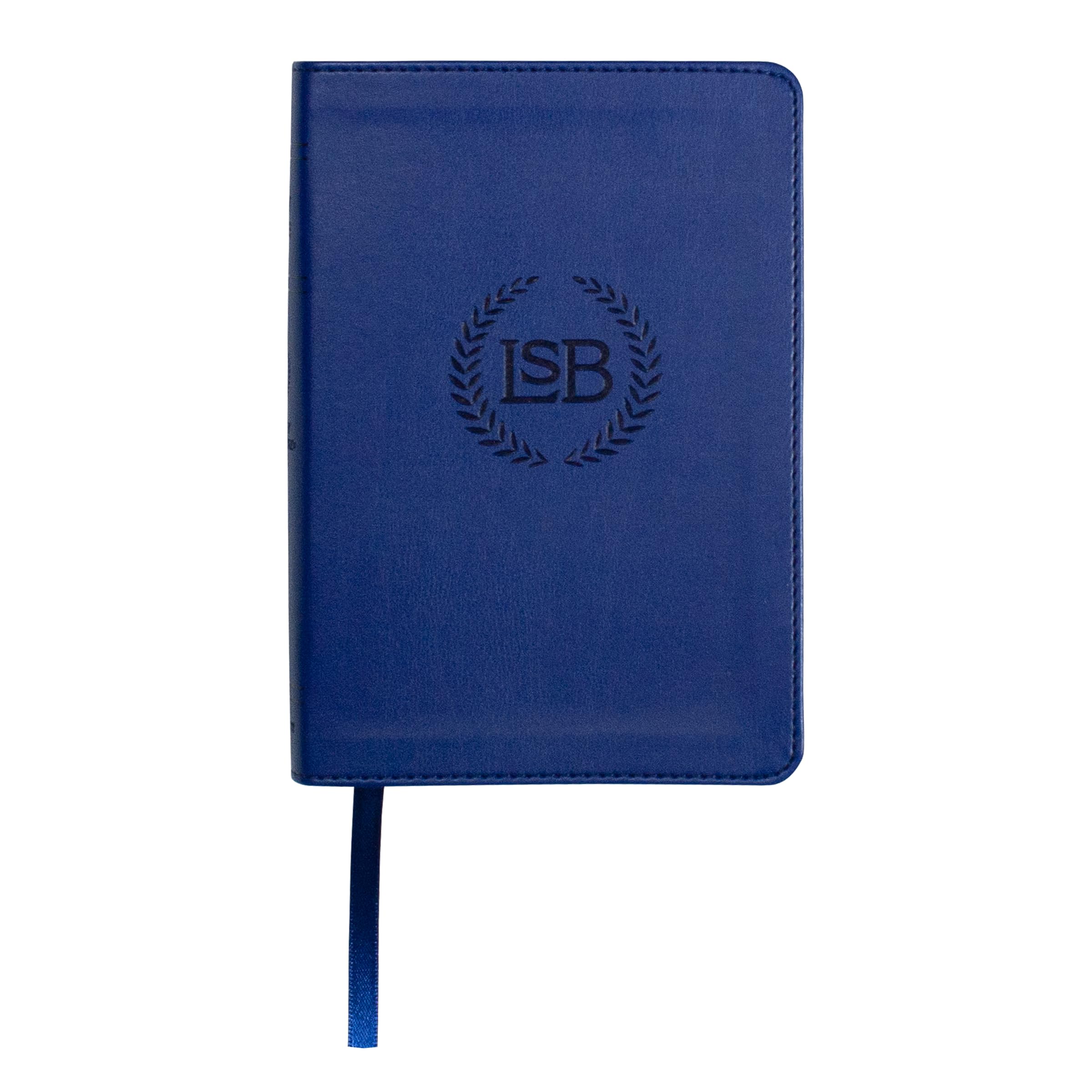 LSB Holy Bible, Compact Size, Blue Imitation Leather: Legacy Standard Bible in a 2-Column, Black Letter Format with Ribbon Marker