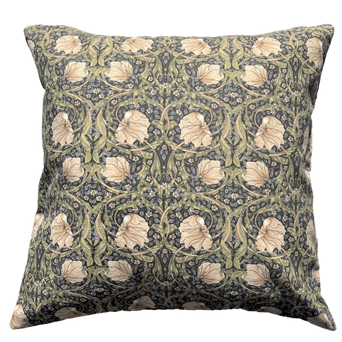 Charcoal 100% Cotton Pimpernel Cushion Cover In 45Cm X 45Cm William Morris Gallery