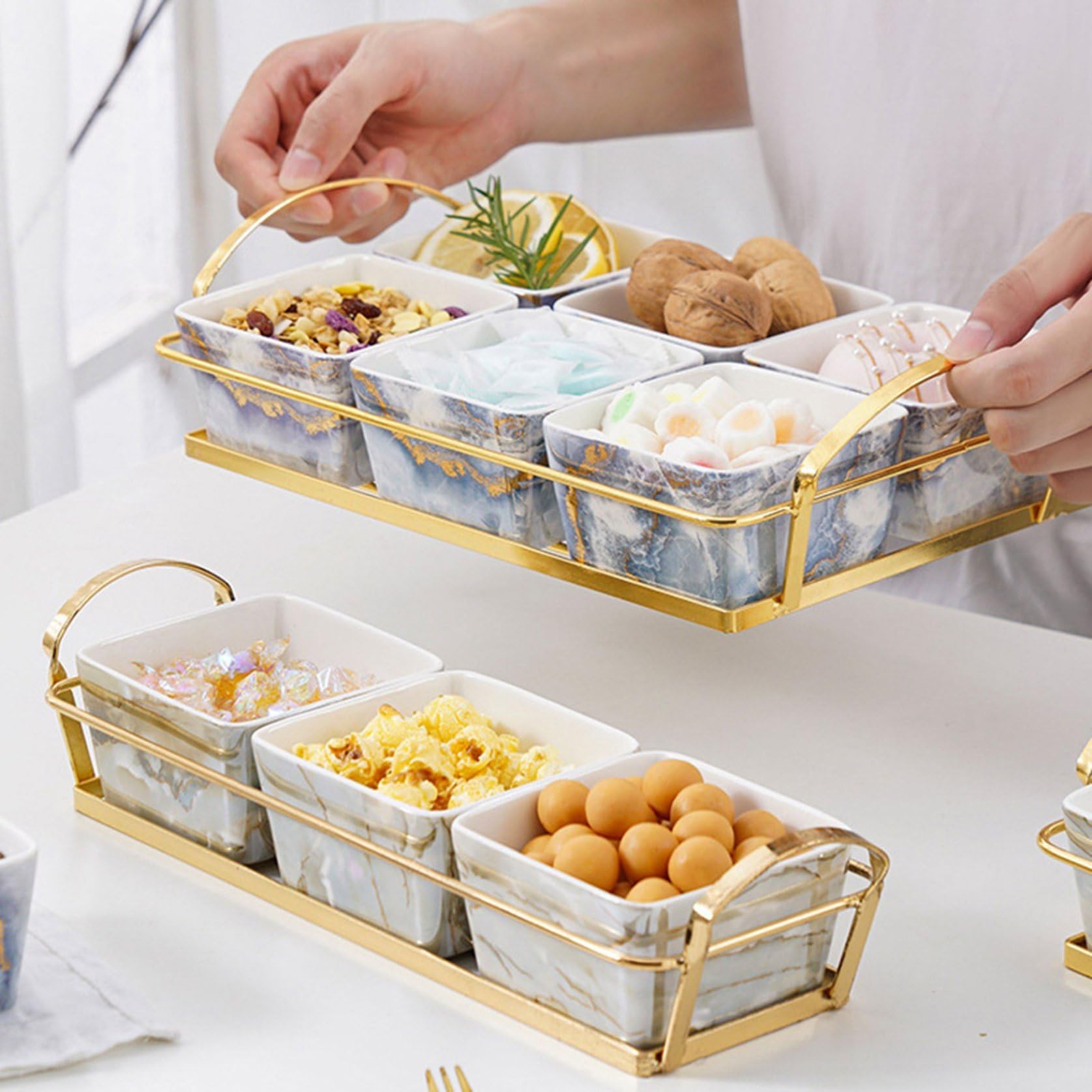 Amazon｜お菓子皿 お菓子入れ 蓋付き フルーツ盛り合わせ お菓子収納