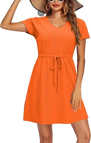 Doreyi Women Casual Summer Swimsuit Coverup Bikini Beachwear Coverups Flowy Side
