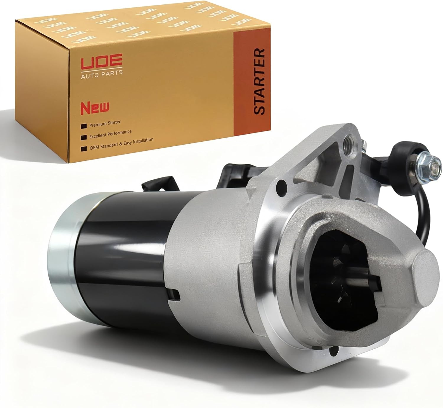 19068 New Starter Motor Fits 2010-2024 Nissan Titan Armada Infiniti QX80 5.6L V8, 2011-2019 Infiniti M56 Q70 5.6L V8, 2009-2014 Infiniti FX50 QX70 5.0L V8 & NV2500