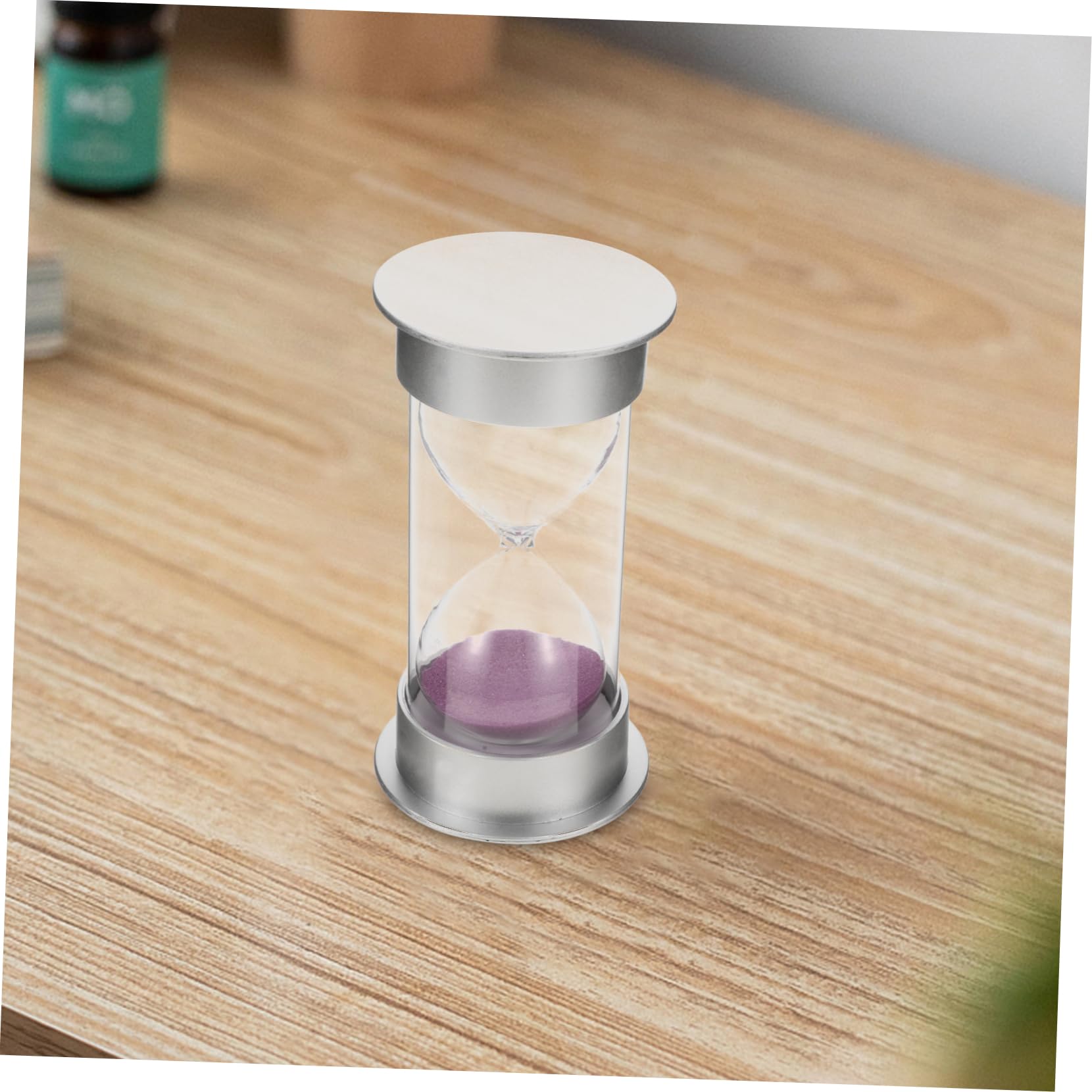 INOOMP 8pièces Hourglass Timer Decorative Clock for Kids Kitchen High Borosilicate Glass with Stable Base for Family Friends