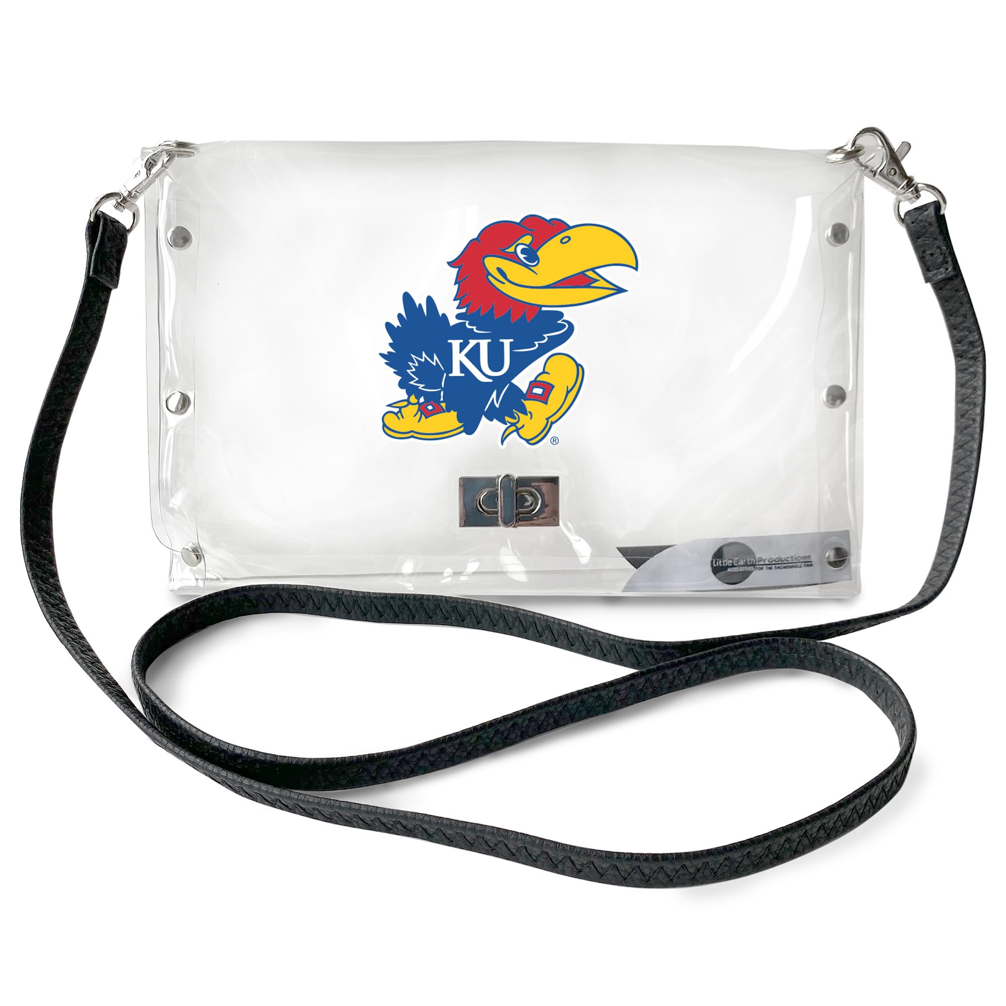 Littlearth South Carolina Fighting Gamecocks NCAA Clear Envelope Purse with Black Fashion Strap