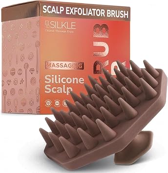 SILKLE Scalp Massager & Silicone Scalp Scrubber - Exfoliating Shampoo Brush