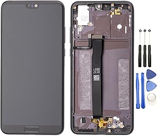 NuFix Screen Replacement for Huawei P20 AL00 L09 L09C L29 L29C Glass LCD Display Touch Digitizer Assembly with Frame and T...