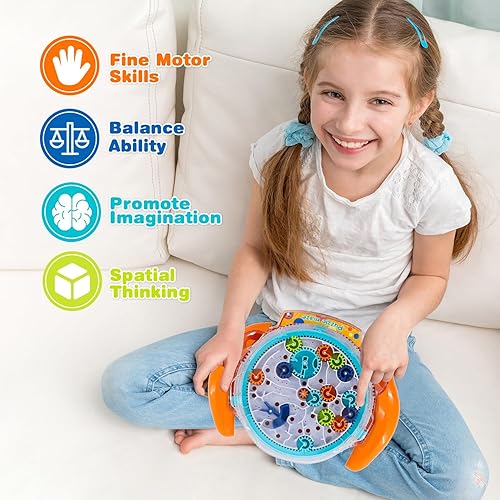 Miniatura 2 de Juegos de rompecabezas de laberinto para niños de 4 a 8 años, juego de laberinto de gravedad 3D, rompecabezas de bola de laberinto, rompecabezas de