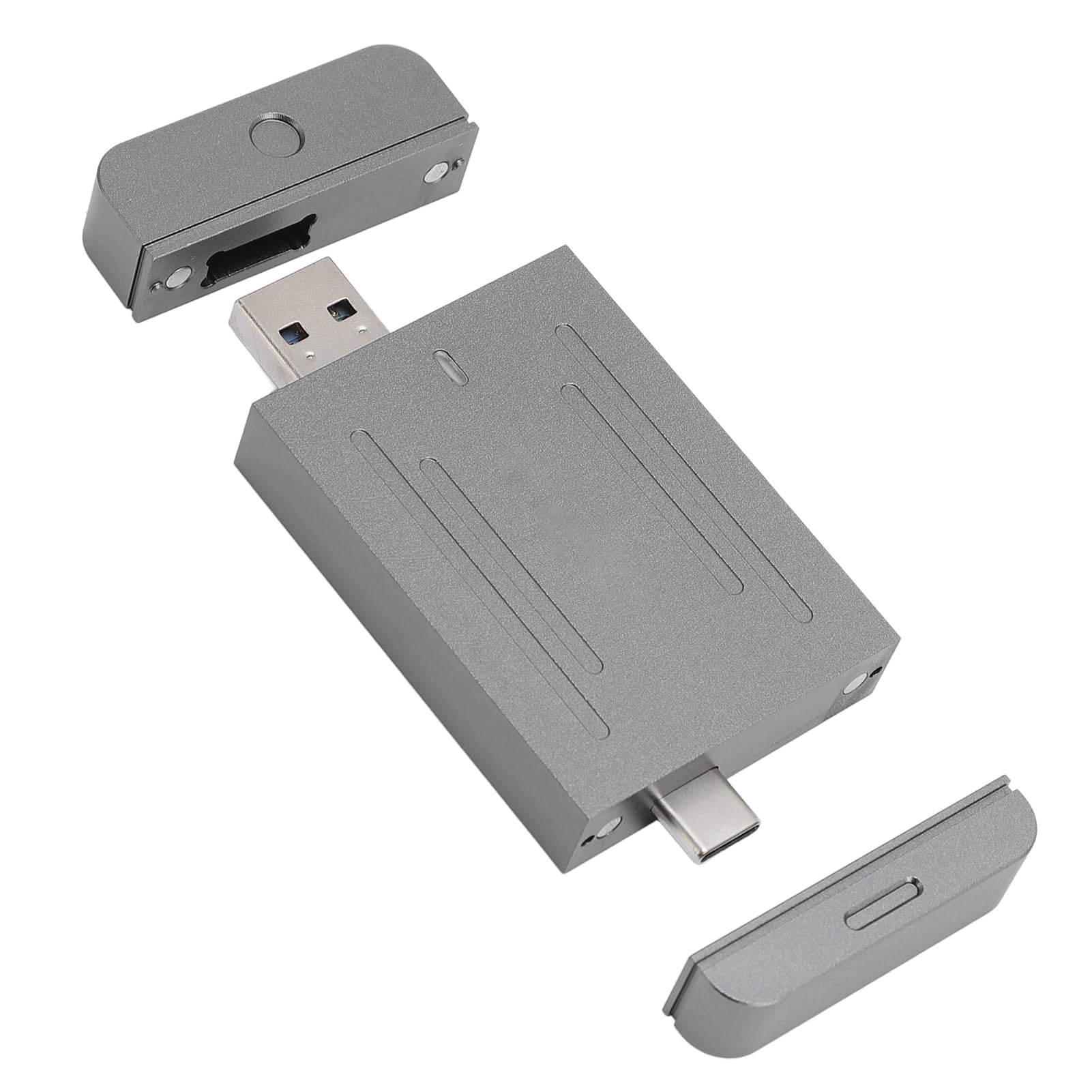 Tosuny Doppelter Speicherkartenleser, Typ C USB Adapter, 10Gbps, für
