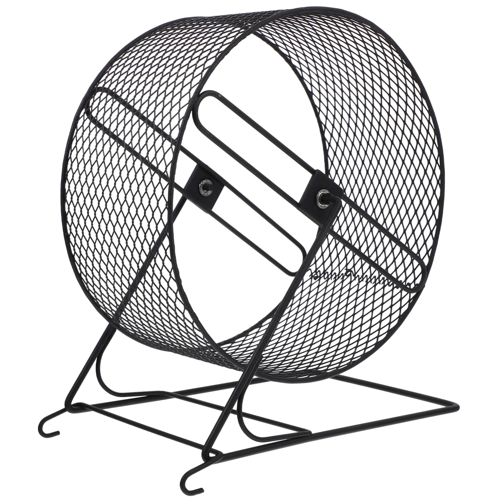 Ruota Silenziosa per Criceti in Ferro con Supporto Robusto, Divertente e Funzionale per Piccoli Animali, per Esercizio e Gioco Quotidiano