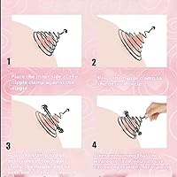 Vista 5 de Abrazaderas de pezón, juguete para pezón, clips de pezón, abrazadera sin perforación, restricciones sexuales, entrenamiento de pezón, juguete BDSM