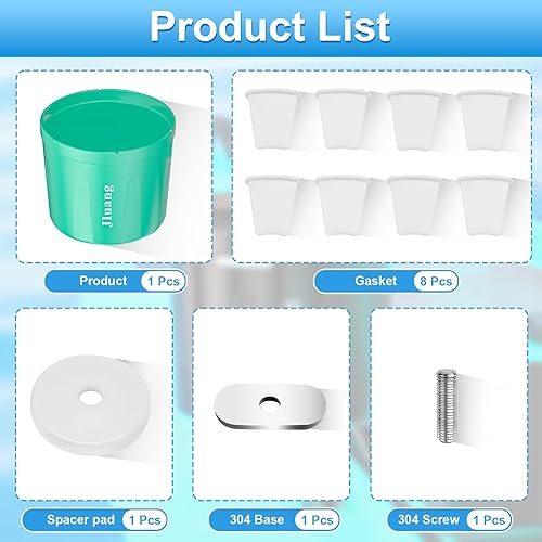Miniatura 5 de Jluang Portavasos multifuncional antideslizante para kayak con elastómero - Antiderribo, almacenamiento ultra grande, instalación de montaje en
