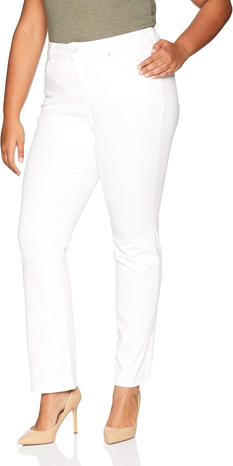 NYDJ Women's Plus Size Marilyn Straight Ankle Jeans | Slimming & Flattering Fit