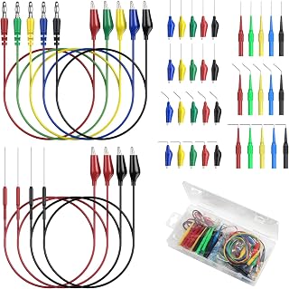 Neoteck 44PCS Backprobe Test Lead Kit with Multi-Angle Back Probe Pins