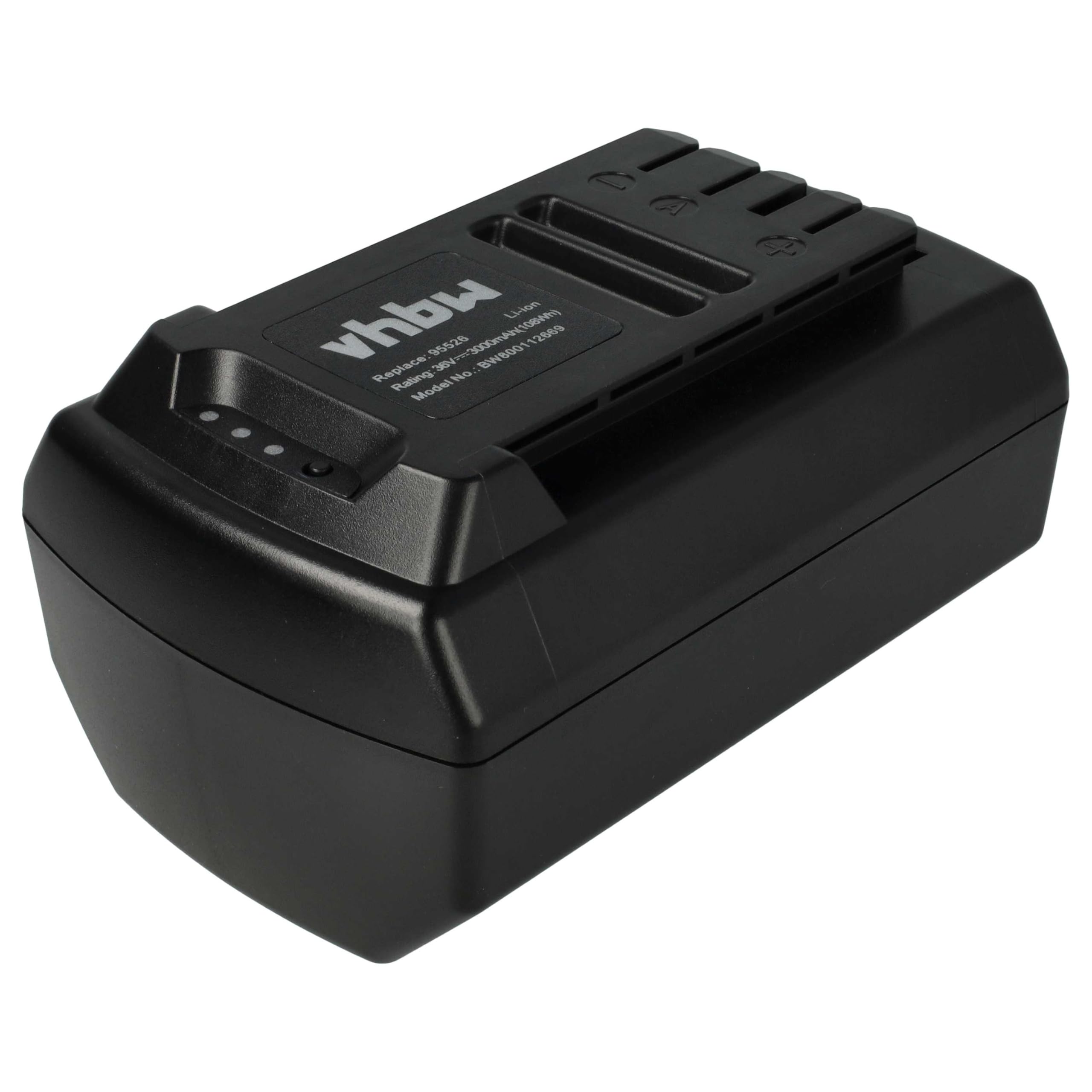 vhbw Batería Compatible con Güde cortacésped a batería 370/36 Li-Ion (95540), Herramienta eléctricas (3000 mAh, Li-Ion, 36 V)