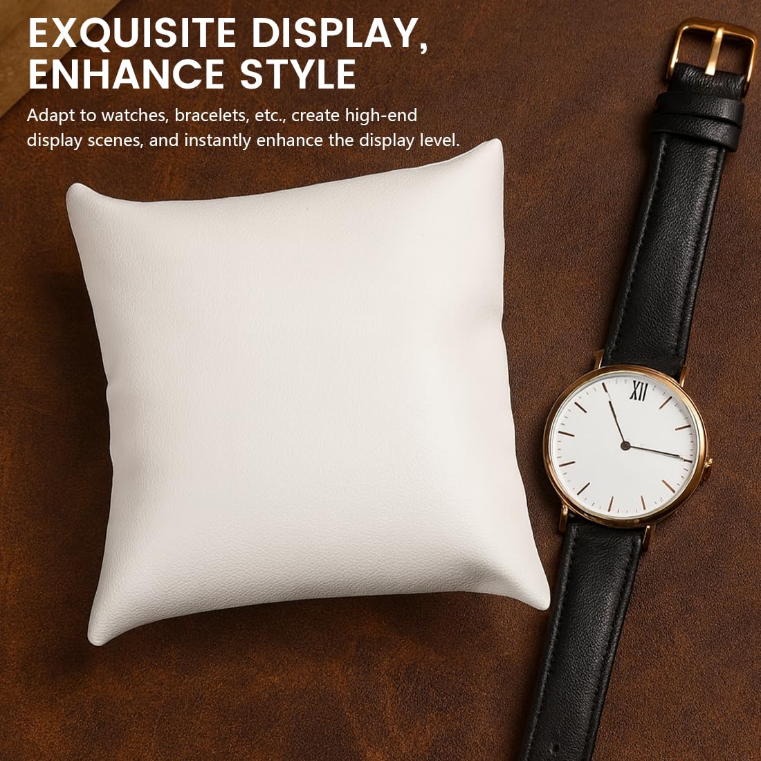 5 pièce ouate de Coton de Montre en ouate de Coton Oreiller de Montre Blanc et Blanc Présentoir de Bijoux Coussins de Bracelet pour Boîte Cadeau