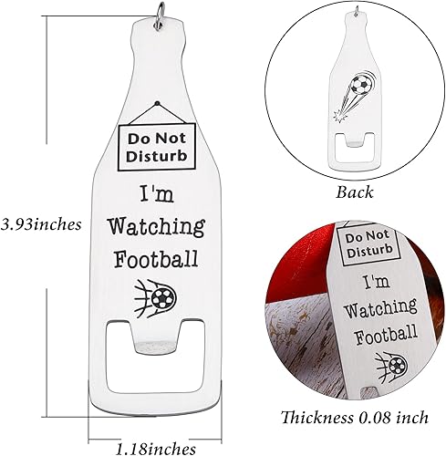 Miniatura 7 de Abridor de botellas, regalos de fútbol para entrenador de fútbol, accesorios de fútbol para amantes del fútbol, niños, divertidos regalos de