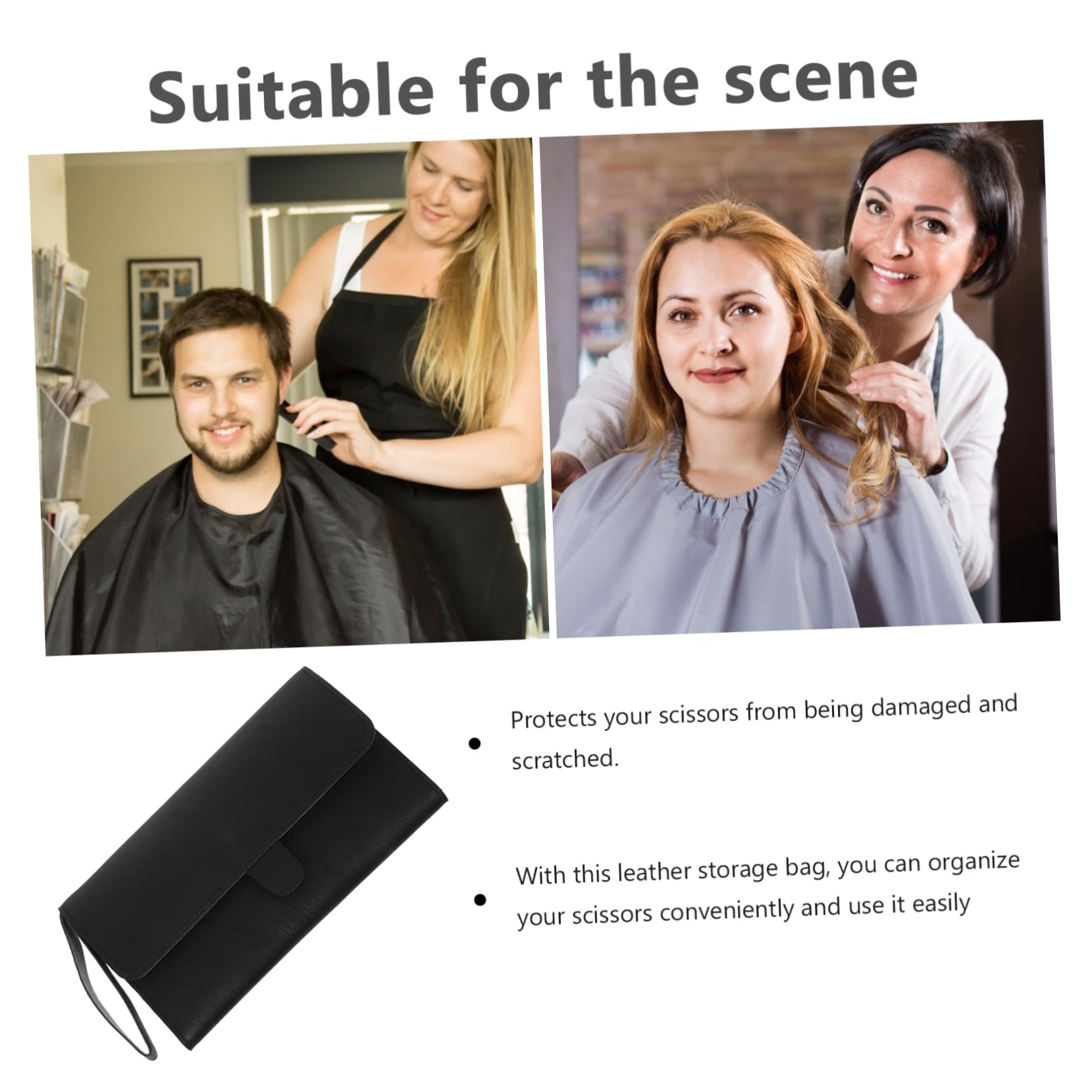 NOLITOY Portable Barber Tool Case Hair Styling Tools Bag Scissor Pouch Hair Cut Scissors Bag Salon Supplies