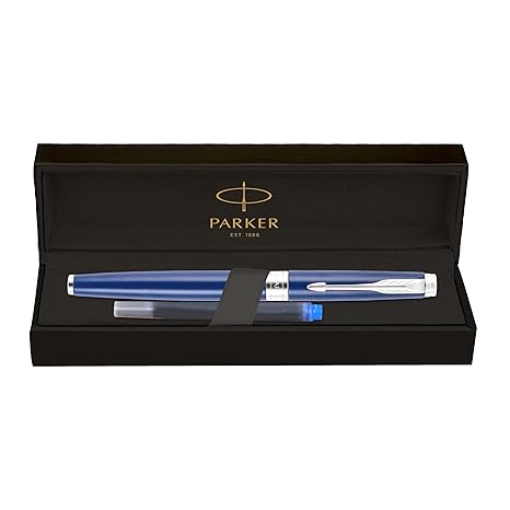 Parker Aster Fountain Pen | Body Color - Blue | Ink Color - Blue