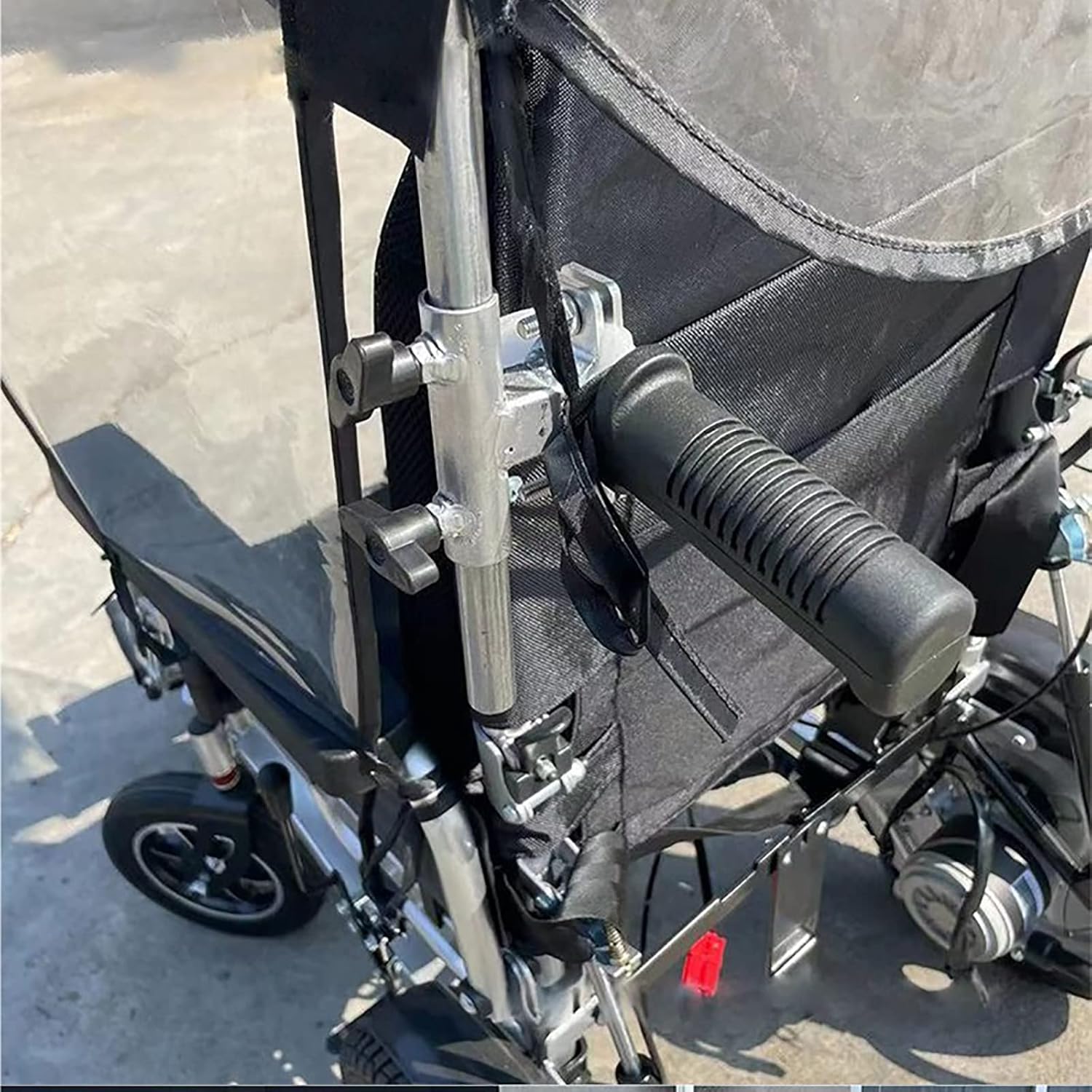 Electric Wheelchair Umbrella Canopy - Adjustable Sun Shade and Rain Cover with Breathable U-V Resistant Protection for Most Wheelchairs