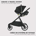 Baby Jogger City Go Infant Car Seat, Rear-Facing Baby Car Seat, Lunar Black | Weight Range: 1.8-16 kg (4-35 lb), Height Max: 81 cm (32")