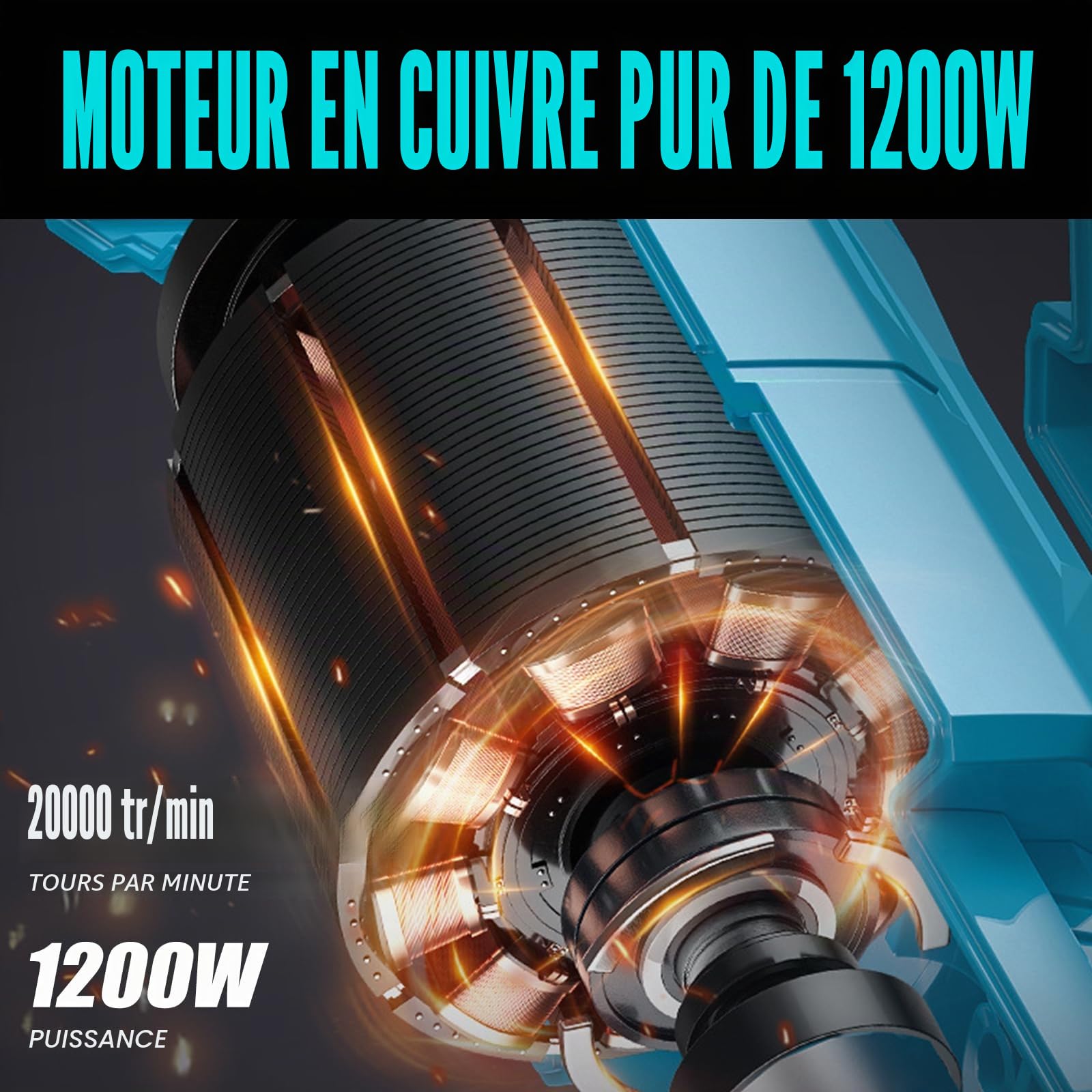 Débroussailleuse sans fil compatible avec les batteries Makita 18 V avec 4 types de lames, moteur sans balais, débroussailleuse électrique de jardin de 25 cm avec brosse à désherber (sans batterie)