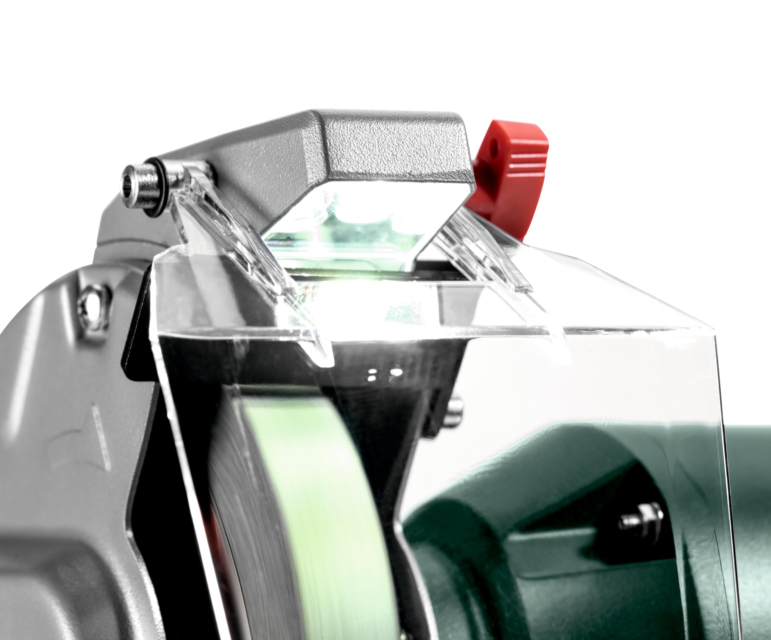 metabo BS 200 Plus Schleifmaschine, Elektrisch, Schärfgerät Holzschleifer | Schleifbock Kombimaschine mit Absaugung zum Entrosten, Messer Schärfmaschine, inkl. Schleifscheibe, Band & Zubehör