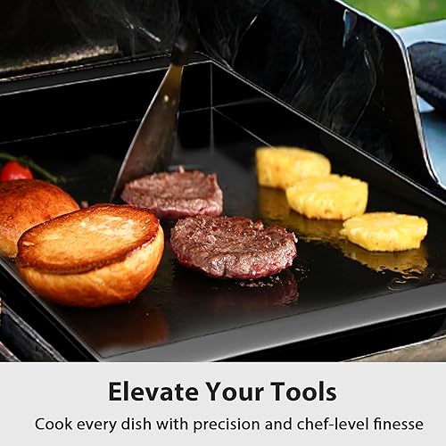 Miniatura 16 de Utheer Plancha reversible de cerámica de aluminio de 16.3 x 13 pulgadas, 50% más ligera, placa de parrilla plana y acanalada antiadherente 2 en 1