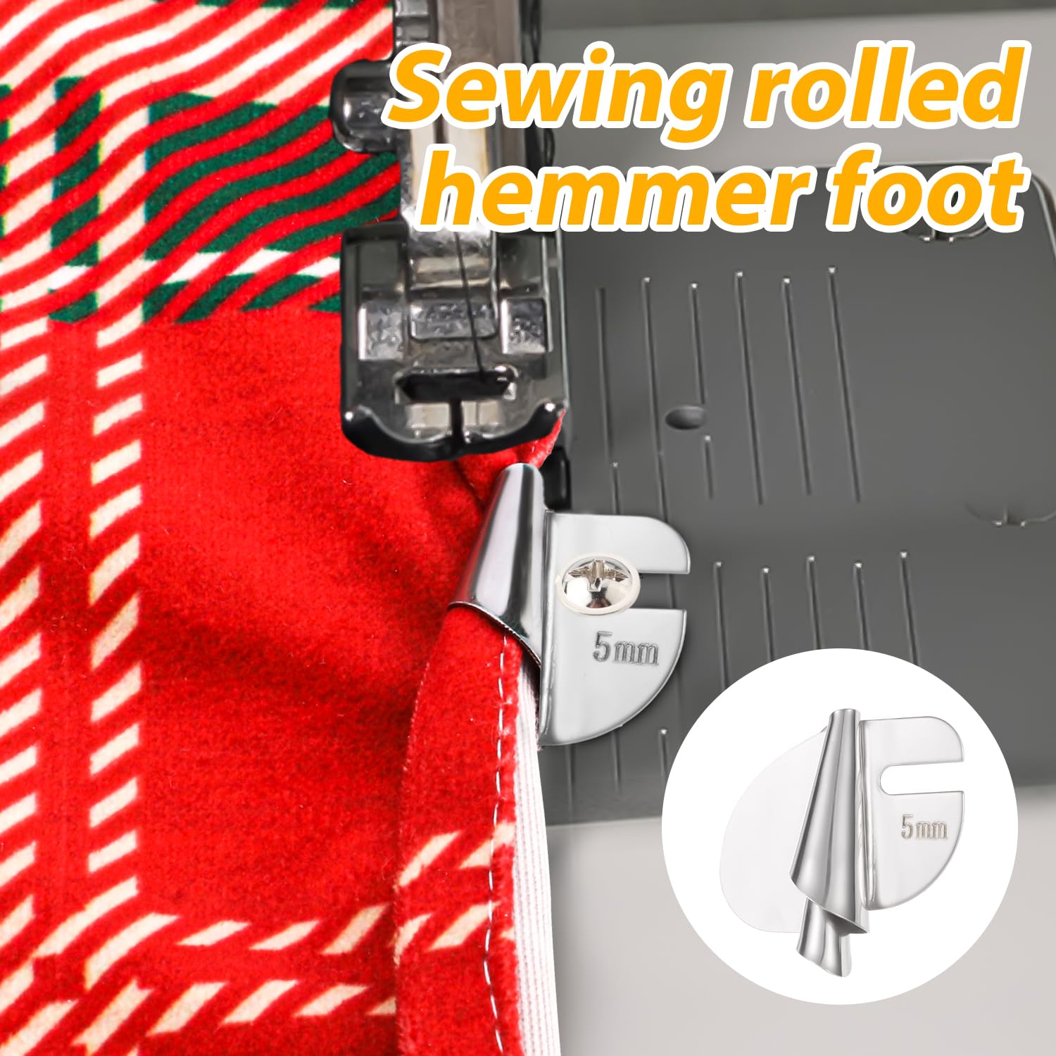 Rollsaum-Nähfuß Set – 8 Stück, 3 mm Bis 10 mm, Aus Metall, Für Saubere Säume An Der Nähmaschine