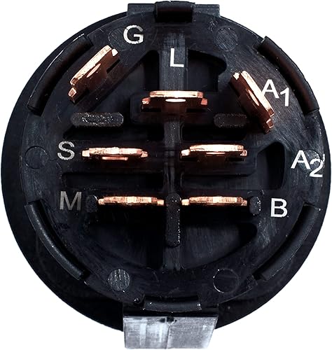 Miniatura 8 de HD Switch GY20074 AM133597 Interruptor de llave de encendido para John Deere Scotts Sabre cortacésped tractor de jardín, incluye 2 llaves y llavero