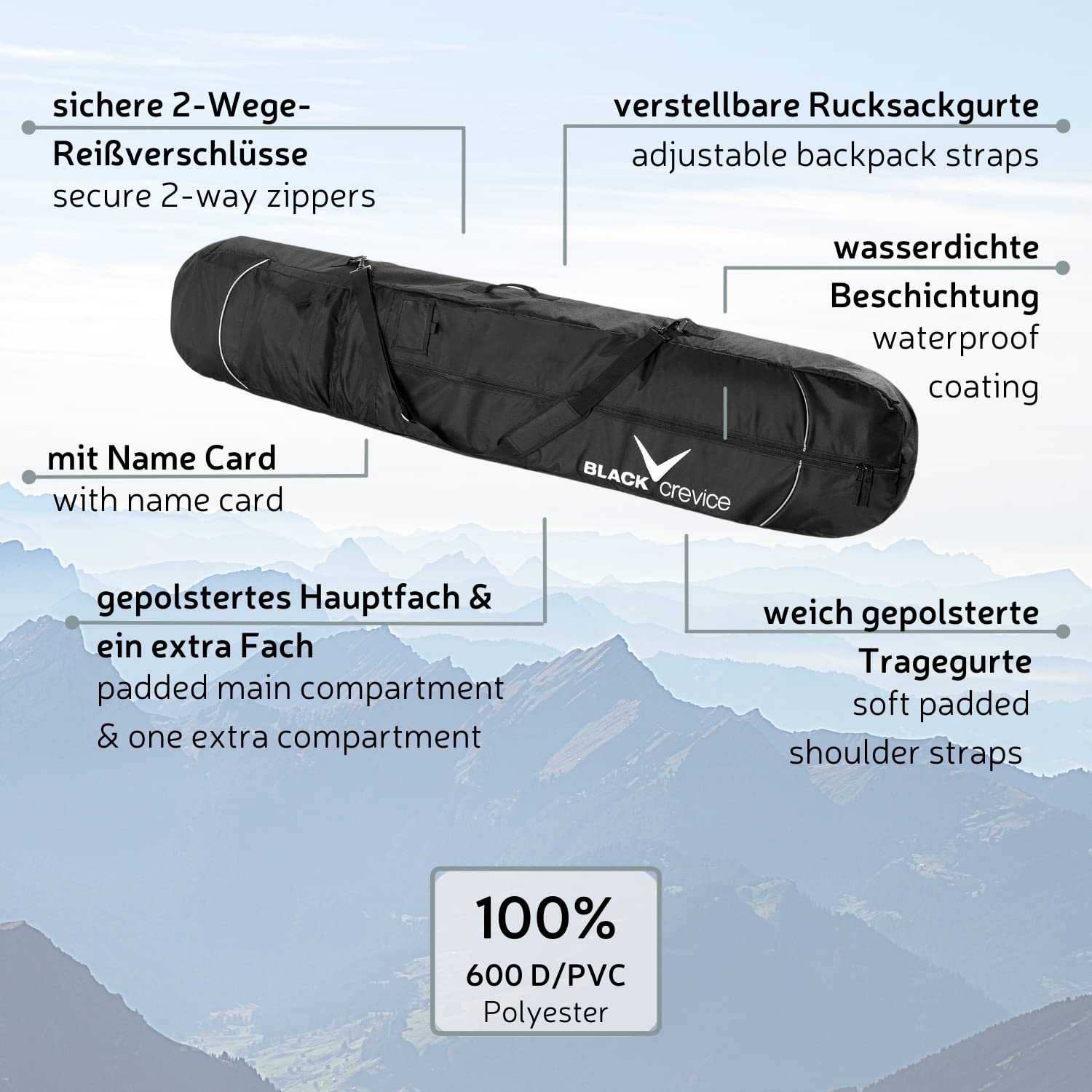 Black Crevice Torba snowboardowa