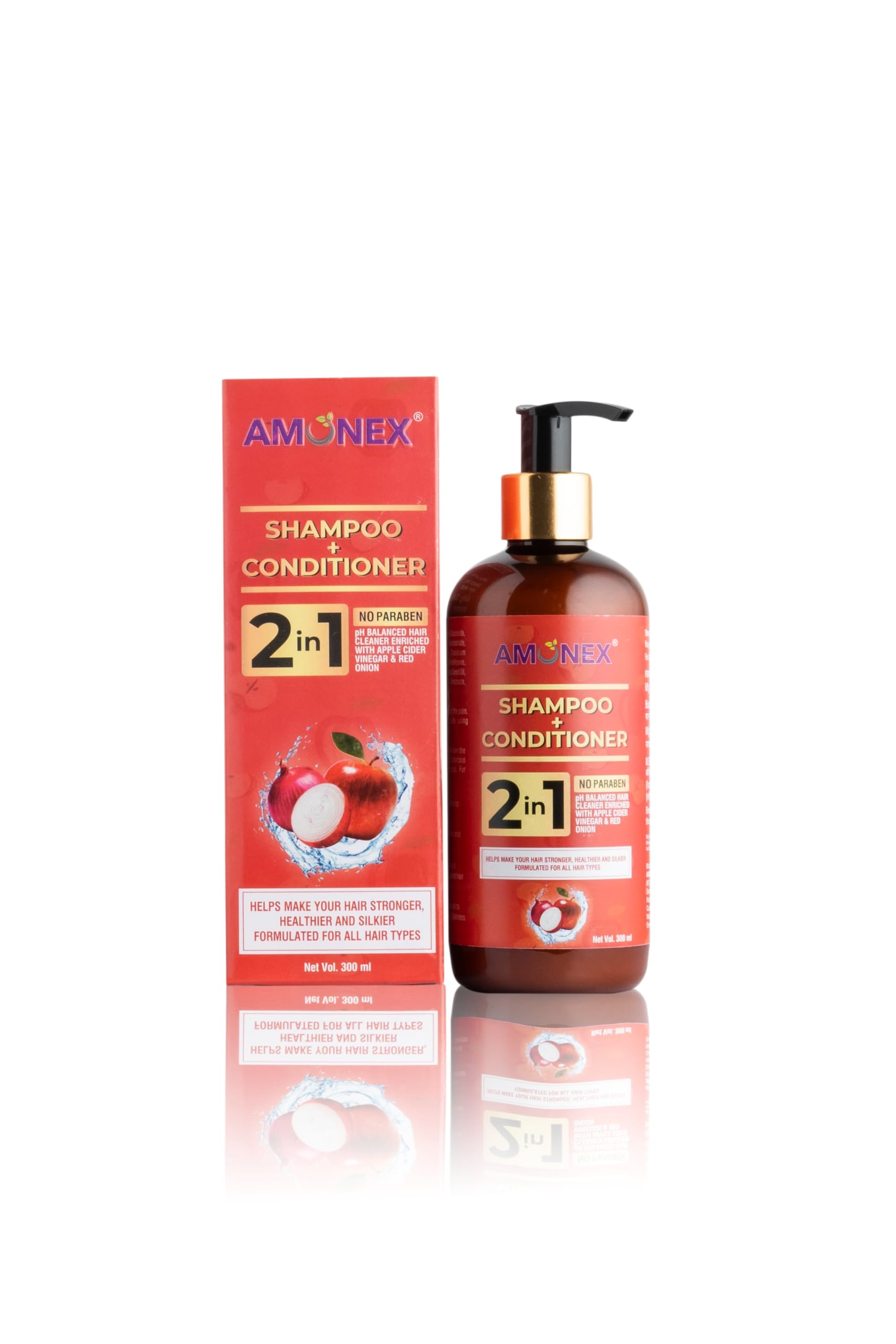 AMONEX - Amonex Hair Shampoo + Conditioner 2 in 1 Saving Dual Action for Cleansing | Nourishing and Revitalizing your Hair