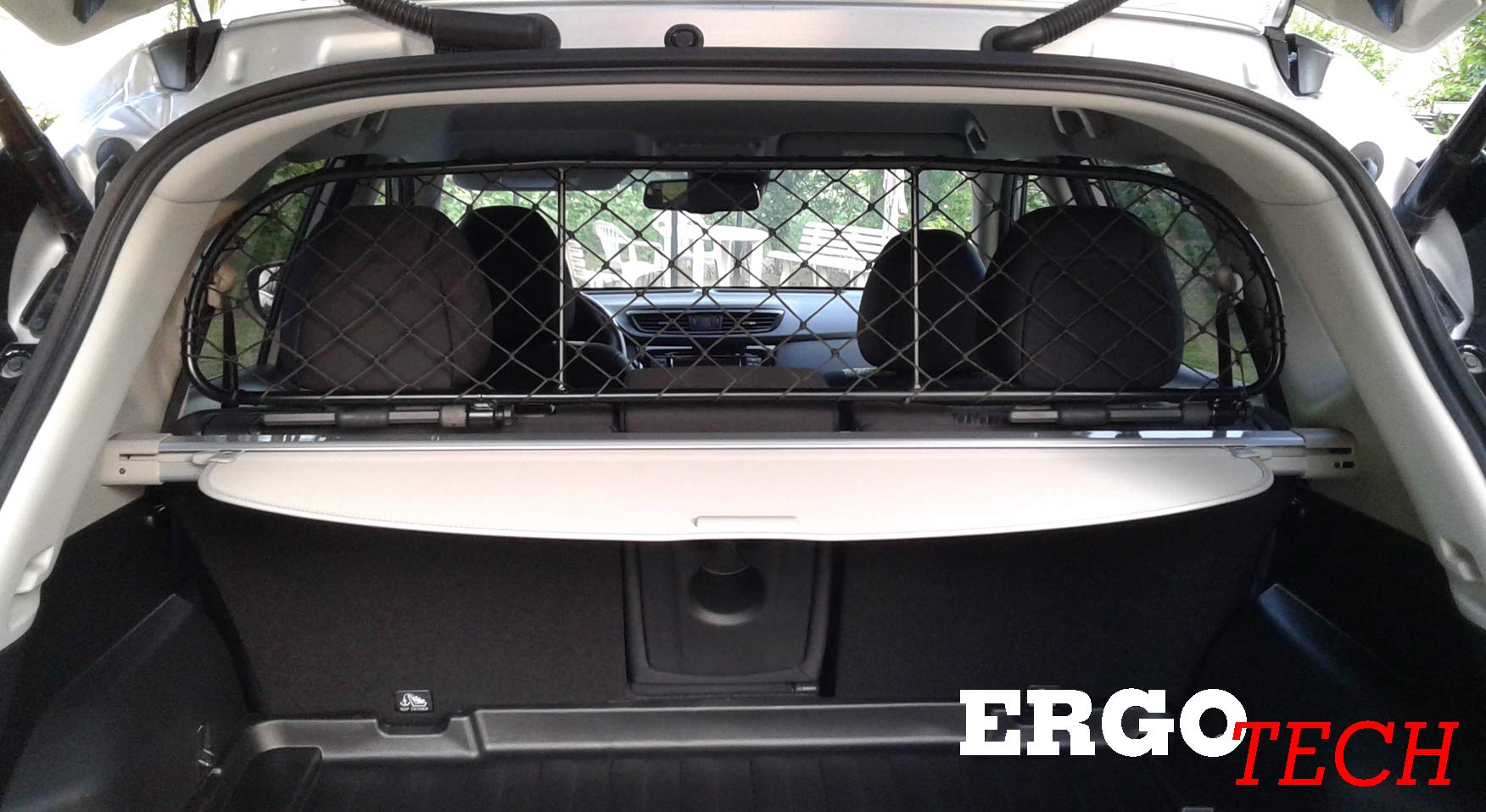 Divisorio Rete Per Nissan X-Trail 2014-2022 | ERGOTECH RDA65-S8 | Trasporto Cani Sicuro - Foto 11