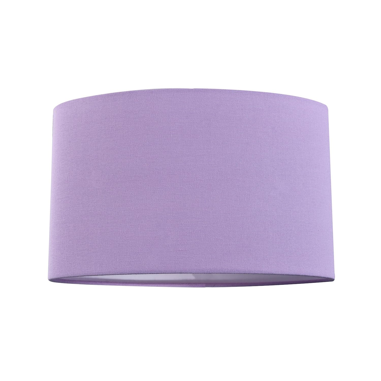 Contemporary and Elegant Soft Lilac Linen Fabric Cylinder Lamp Shade for Wall Ceiling or Table - 18cm High 40w Maximum Suitable for The Home or Business by Happy Homewares — view 20