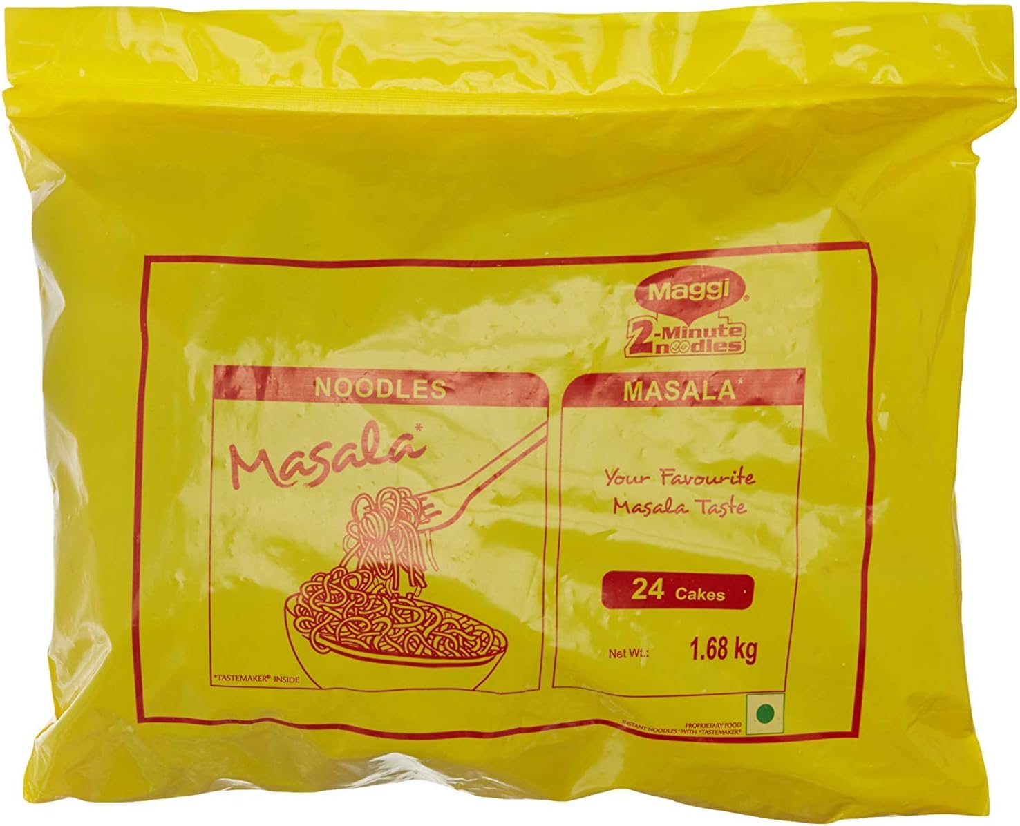 Maggi 2 Min Noodles, 1.68Kg, Vegetarian, Pack of 1, Multicolour