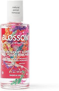 Blossom All Natural, Scented, Organic Plant-Based, Vegan, Cruelty Free, Nail Polish Remover, Infused with Real Flowers, Ma...