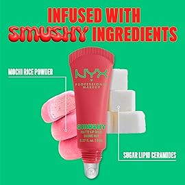 NYX PROFESSIONAL MAKEUP Smushy Matte Lip Balm, Tinted Lip Moisturizer with Soft, Matte Finish - Snuggle SZN (Blush Nude)