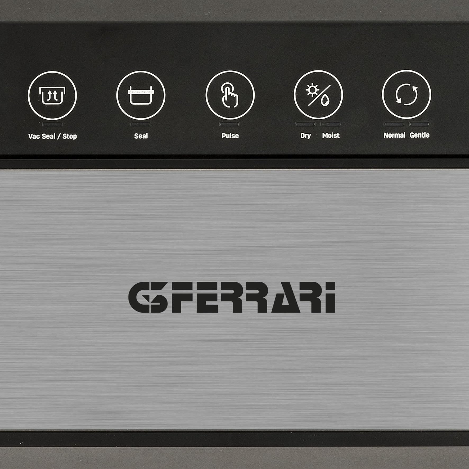 G3 Ferrari G20167 Macchina per Sottovuoto "Fresco Vac", 110 W, Doppia Pompa, 2 Funzioni: sigilla e crea il sottovuoto, Pannello soft-touch con Spie di Funzionamento, Include 5 Buste da 20 x 30 cm
