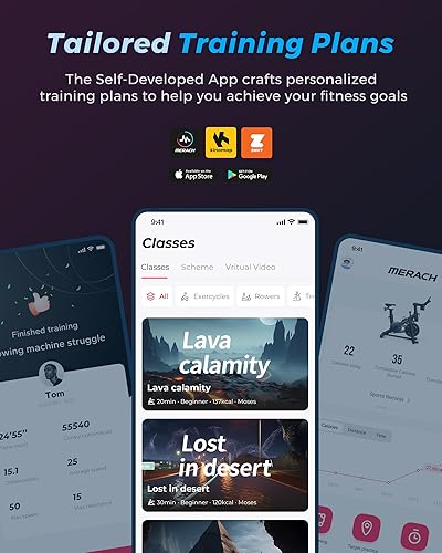 Miniatura 3 de MERACH Exercise Bike for Home with Exclusive App, Stationary Bike with Enhanced Electronic LED Monitor, Silent Belt Drive and Comfortable Seat