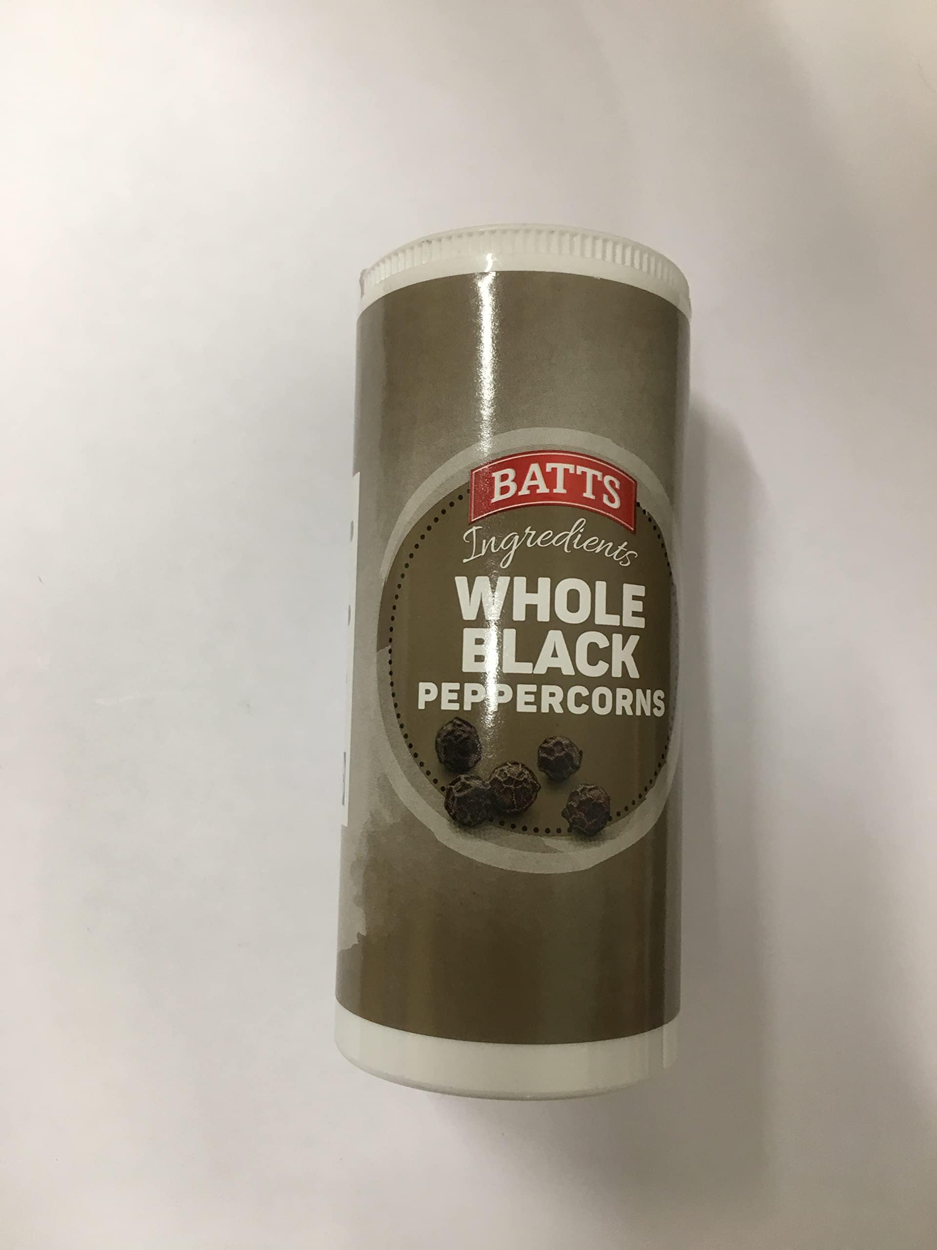 batts whole black peppercorns 100g
