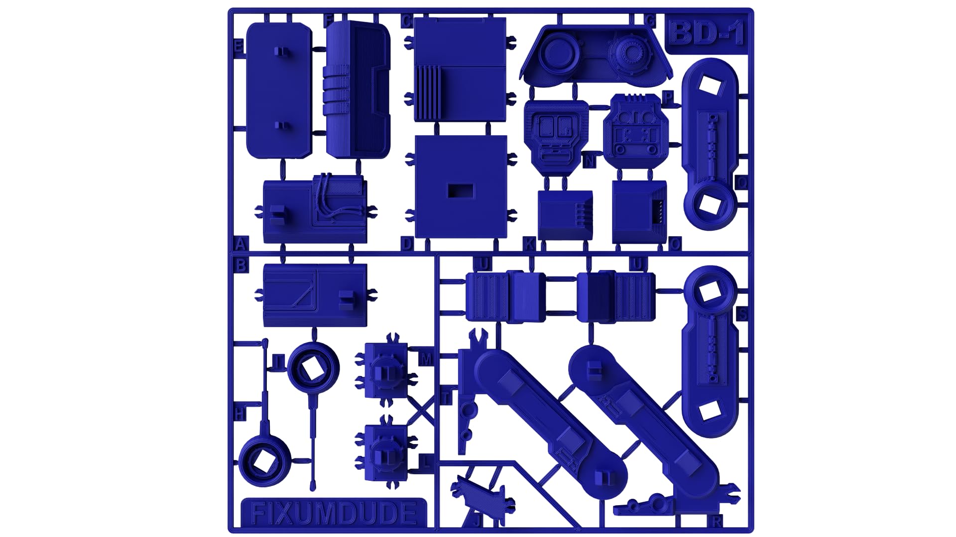 BD-1 Kit Card, 8 Colour Options (Blue)