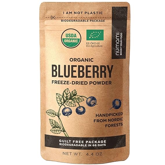 Numami Wild Blueberry Powder Organic, for Smoothies, Baking