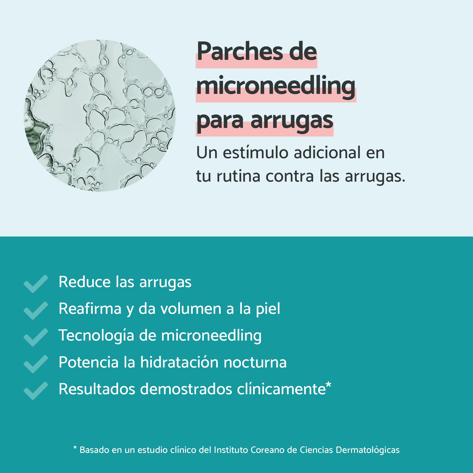 Remescar Parches Antiarrugas Faciales Microagujas 1 Uso - Corrige Arrugas entre Cejas, Nariz y Boca - Reafirma la Piel - Tratamiento Localizado para Reducción de Líneas de Expresión y Rejuvenecimiento