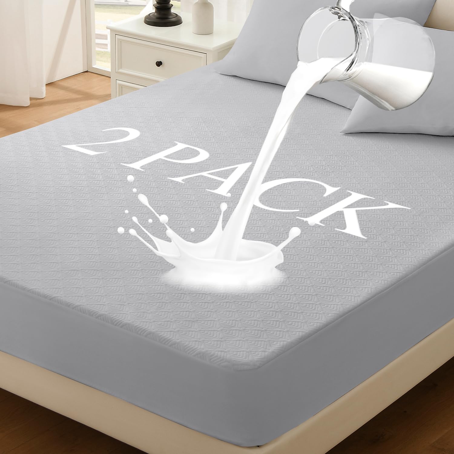 Softhour TwinXL Waterproof Mattress Protector,3D Cooling Mattress Protector