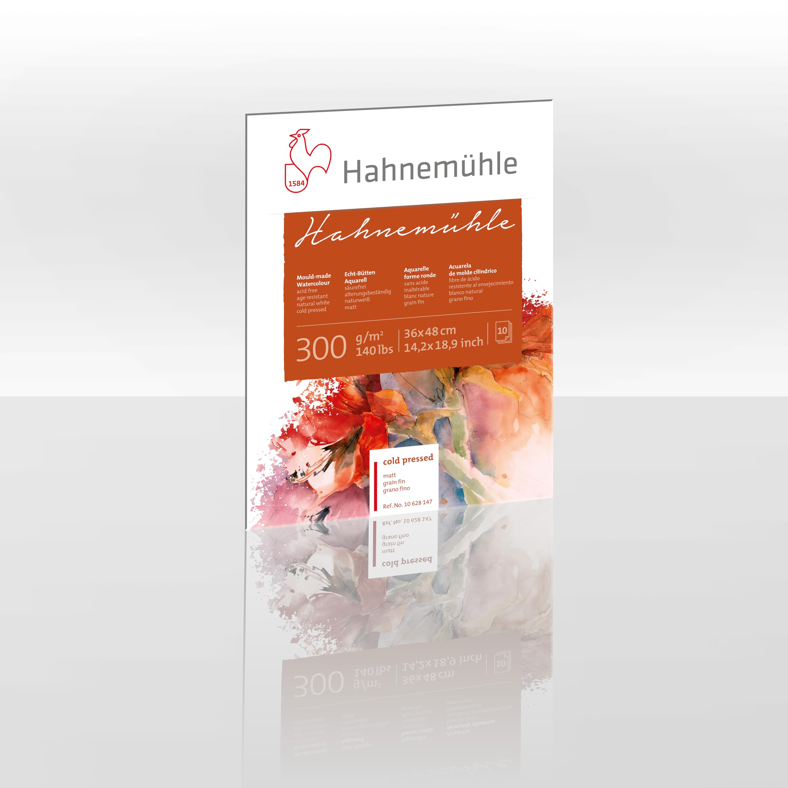 Bloc para Acuarelas Hahnemühle Mate, Papel Grueso 300 g/m², 36 x 48 cm, 10blatt