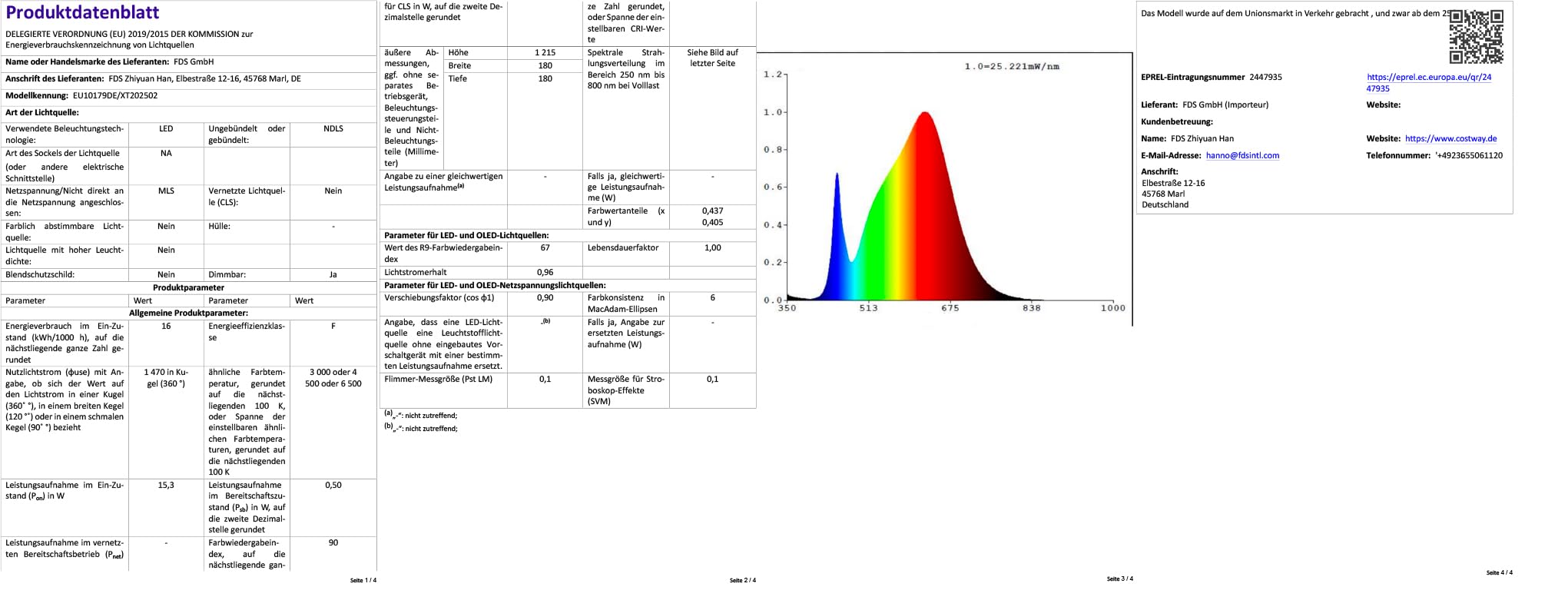 COSTWAY 122cm LED Stehlampe Bambus, Standlampe mit Fußschalter & 3 Farbtemperaturen von 3000K-6000K, dimmbare Leselampe minimalistisch für Wohnzimmer, Schlafzimmer & Büro