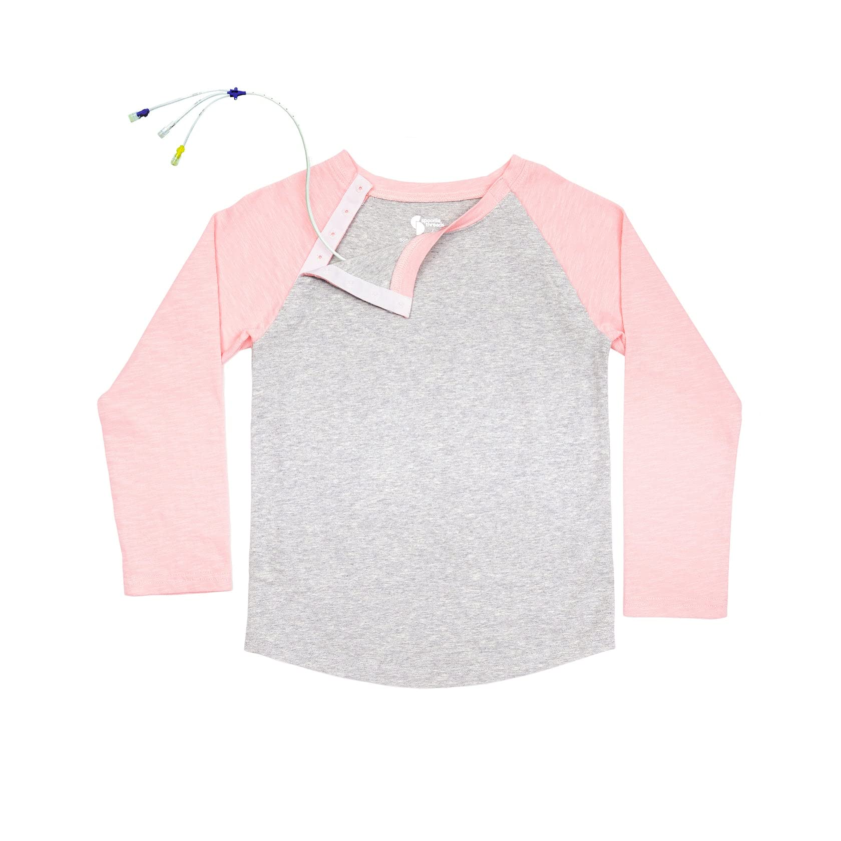 Teen Shoulder Snap Tee 2.0 14 / Blush