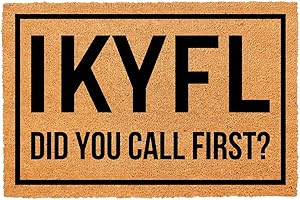 Did You Call? Funny IKYFL Welcome Front Doormat