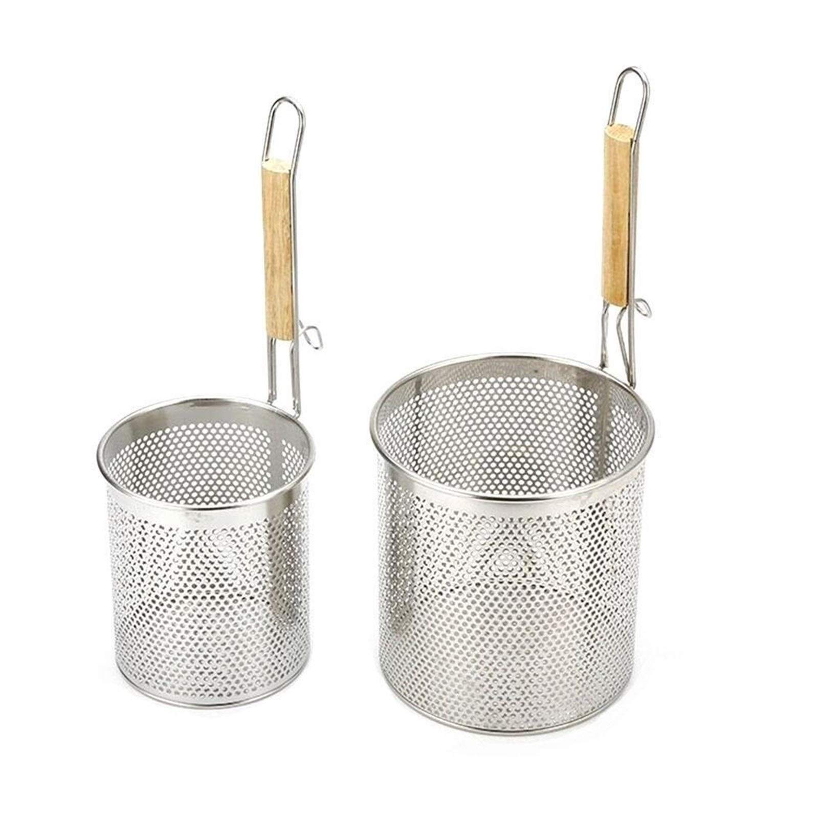 Colador Mango Duradero Caliente Fideos Colador de Malla Tamiz de harina Tamiz Colador Agujero Cesta for cocinar al Coladores de Utensilios Cocina casera Cocinar Arroz y harina /462(12cm)