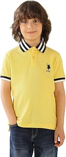 USPA Kids Boys Solid Regular fit Polo Shirt Price In India