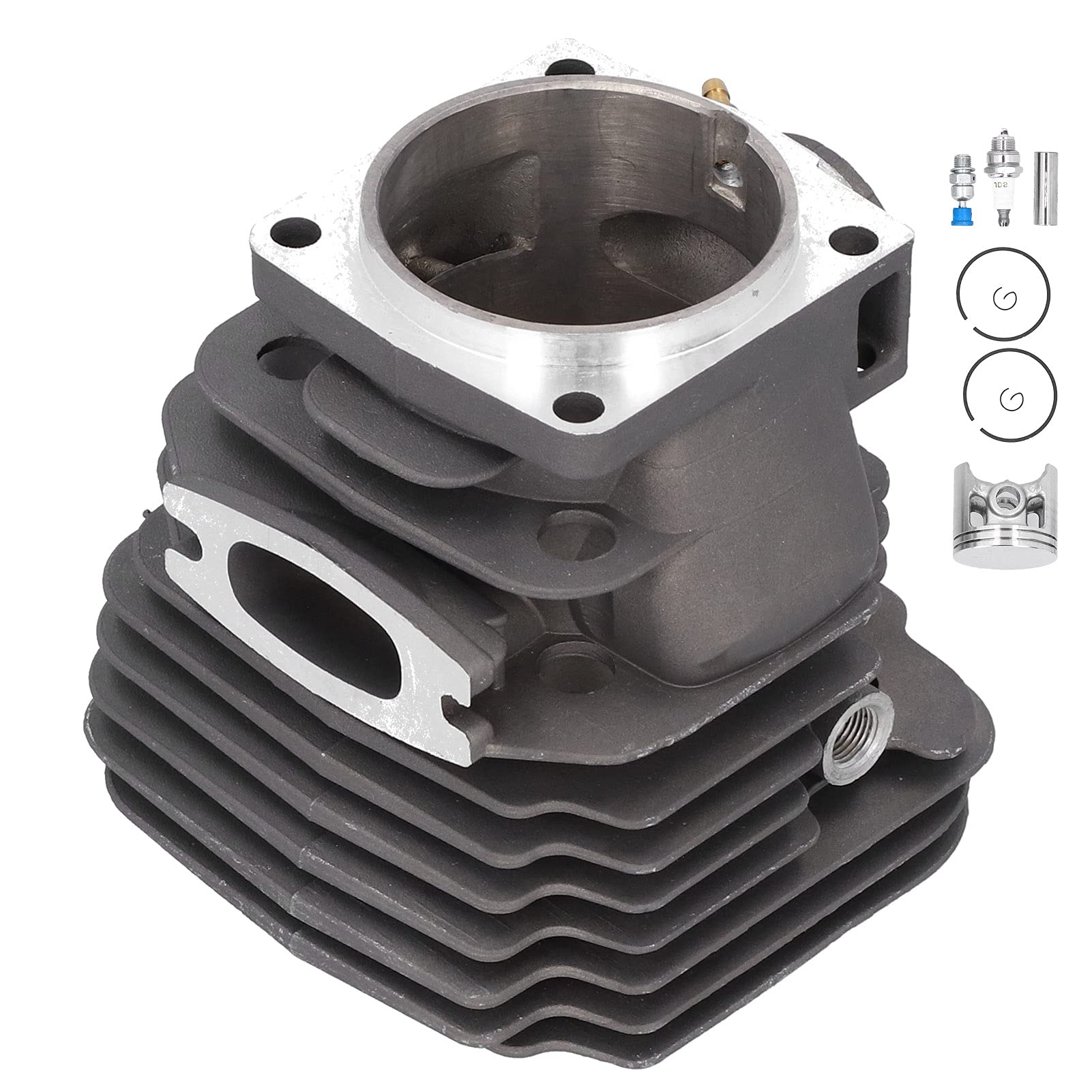 Zestaw tłoka cylindra 56 mm Wysokiej jakości części zamienne ze stopu aluminium do piły łańcuchowej 395 395XP Trwała, odporna na zużycie, odporna na korozję